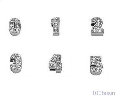 Цифры для именного браслета - фото