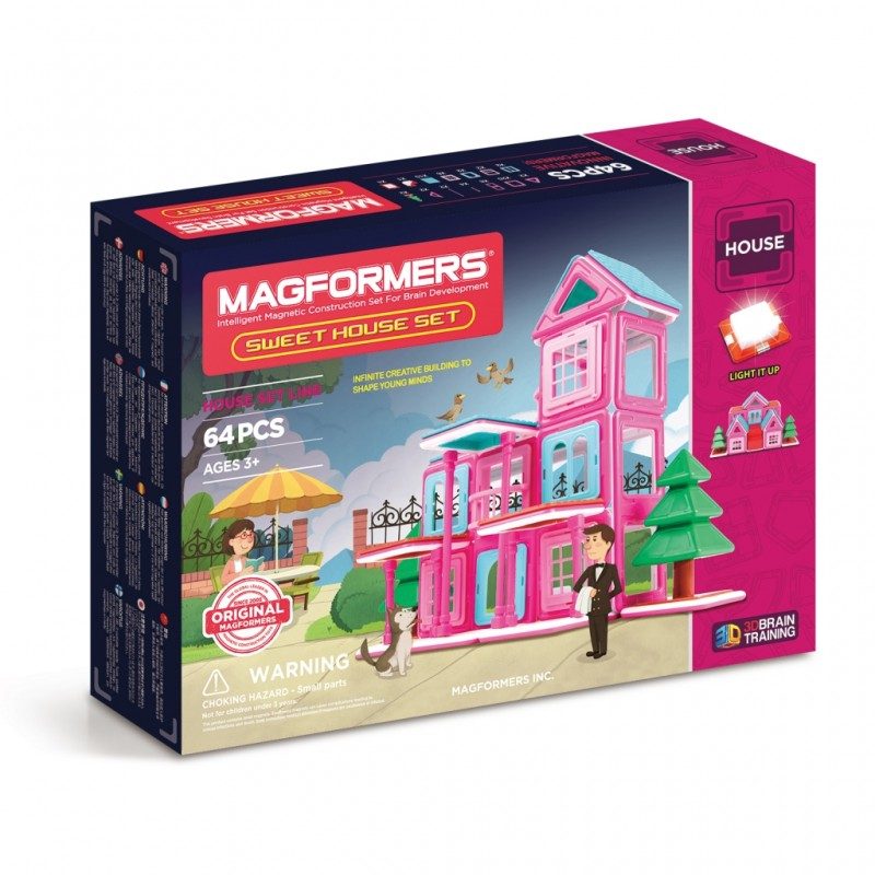 Магнитный конструктор MAGFORMERS 705001 Sweet House Set - фото
