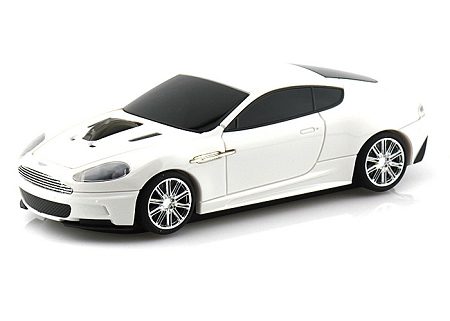 Мышка машинка Landmice Aston Martin DBS White - фото