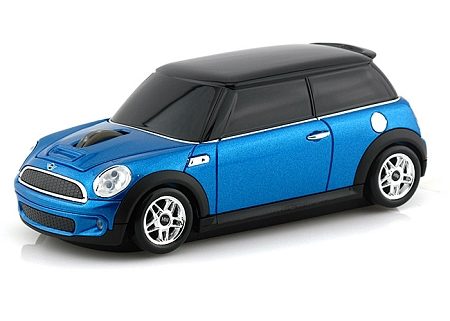 Мышка машинка Landmice Mini Cooper S Blue - фото