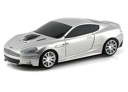 Мышка машинка Landmice Aston Martin DBS Silver - фото