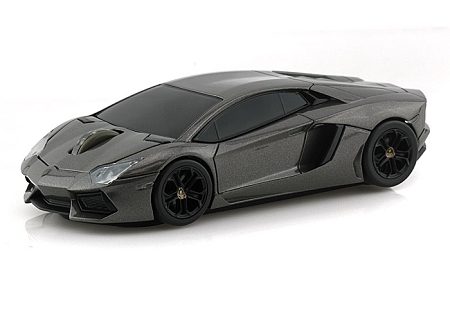 Мышка машинка Landmice Lamborghini Aventador Grey - фото