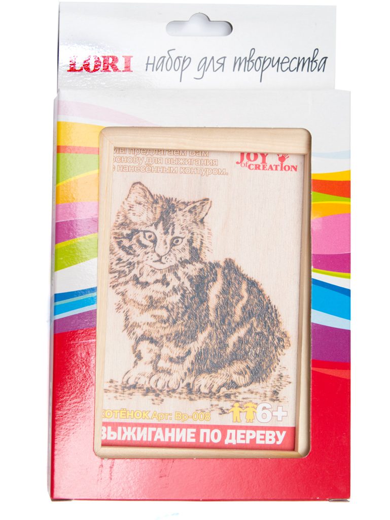 Доска для выжигания Кошка - фото