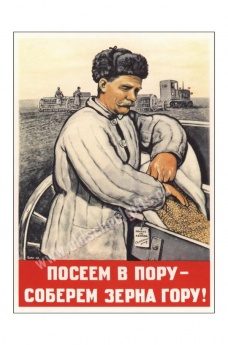 Плакат Посеем в пору - фото