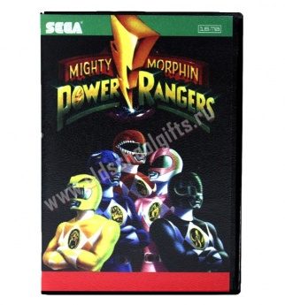 Картридж для Sega - игра Power Rangers Mighty Morphin - фото