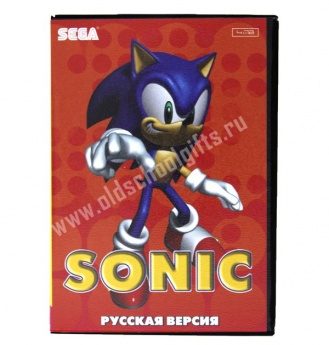 Картридж для Sega - игра Sonic - фото