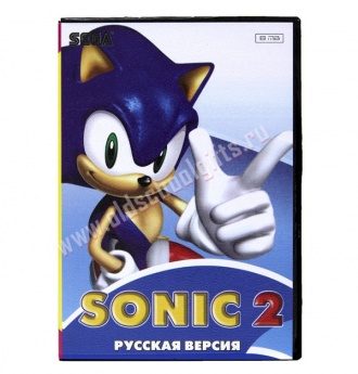 Картридж для Sega - игра Sonic 2 - фото