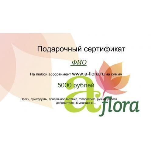 Подарочный сертификат на 5000 рублей - фото