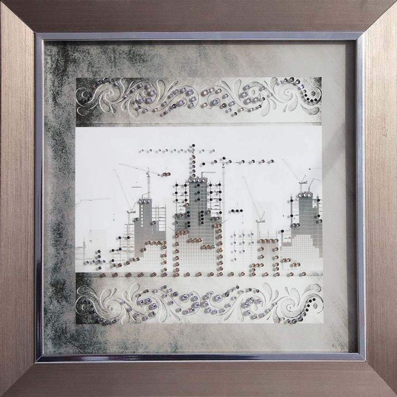 Панно Сваровски Застройка - фото