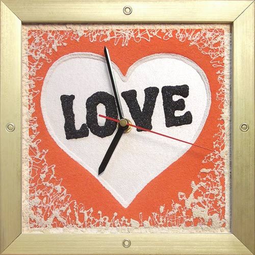 Часы из песка Love - фото