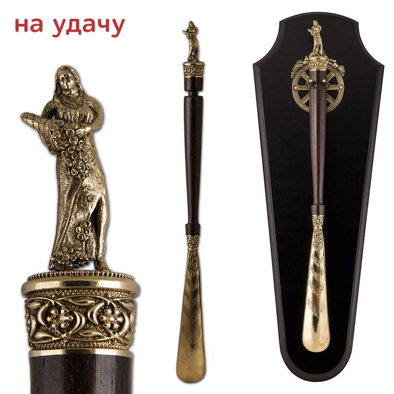 Ложка обувная с крючком На удачу - фото