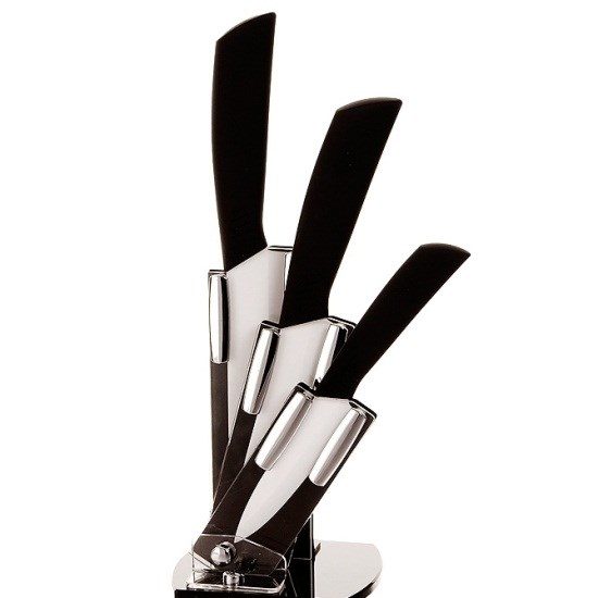 Набор Керамических Ножей, 3 Шт.+ Подставка Мастер Кухни - фото