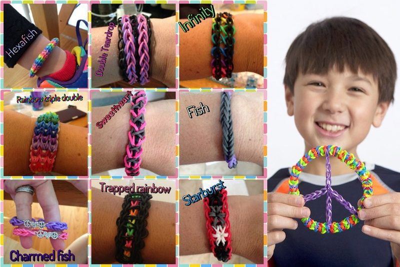 Набор для плетения Rainbow Loom Bands 600 резиночек - фото