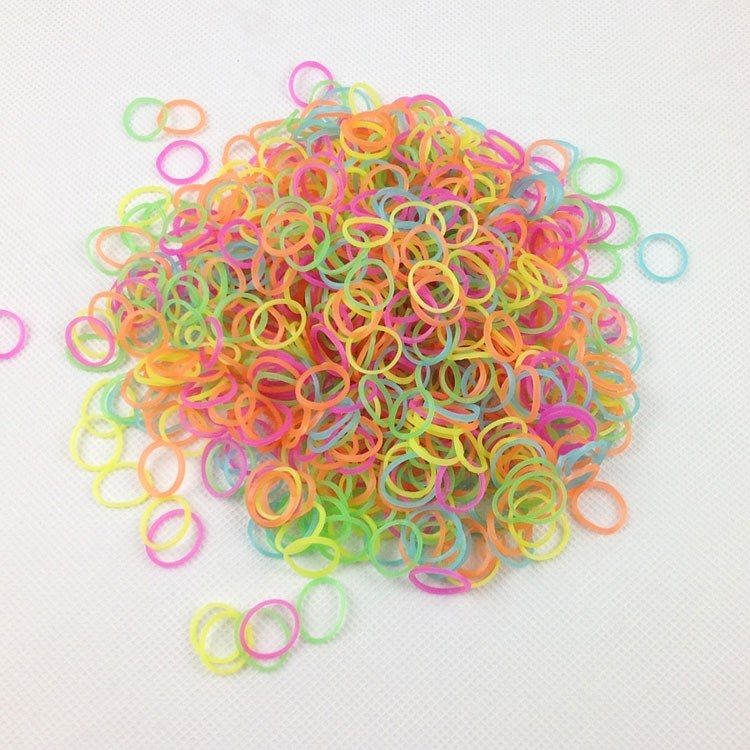 Фосфорные резинки для плетения Loom Bands 300шт - фото
