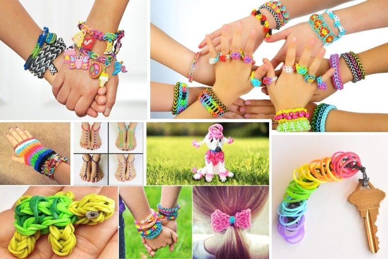 Набор для плетения из резиночек Loom Bands квадратный 3-х этажный (2400 шт) - фото