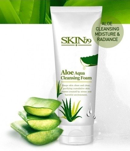 Очищающая пенка с экстрактом алое (Skin79 Aloe Aqua Cleansing Foam), 200мл - фото