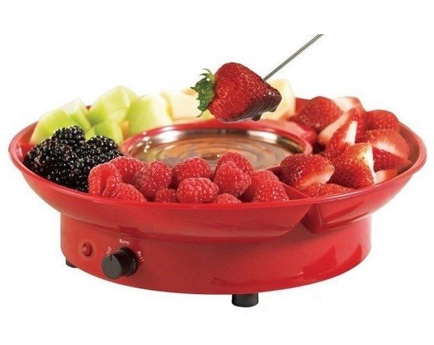 Электрический набор для фондю с подставкой для нарезки Chocolate Fondue - фото