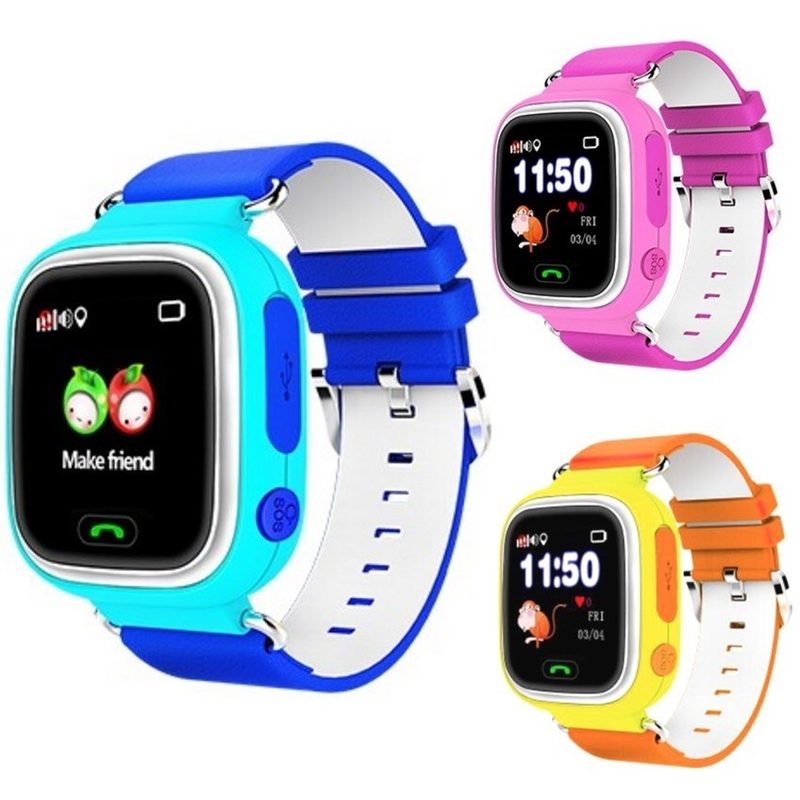 Умные детские часы с GPS Q80 Smart Baby Watch Черный - фото