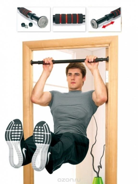 Турник с регулируемой длиной «Воркаут» (Adjastable door gym bar) - фото