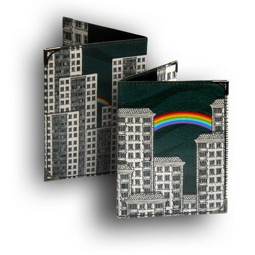 Обложка для паспорта  РАДУГА - фото