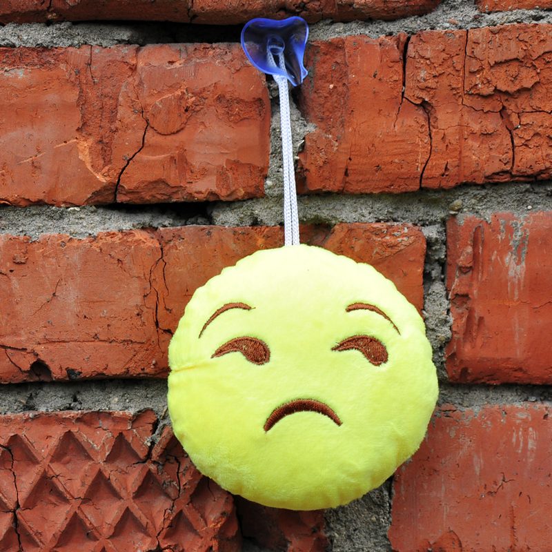 Игрушка-смайлик Emoji Unimpressed Emoji 11 см на присоске - фото
