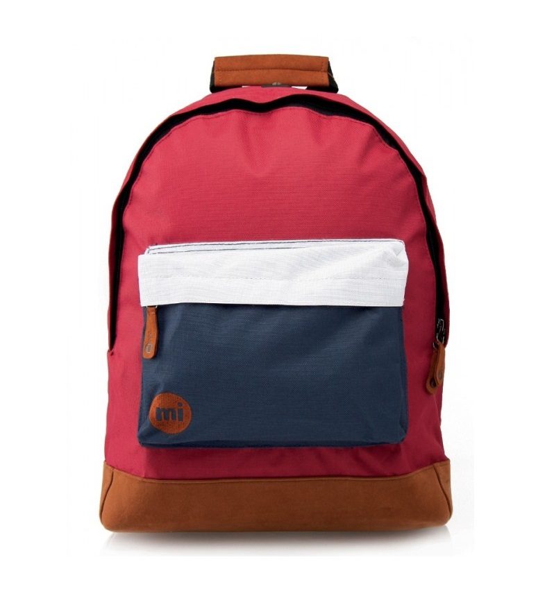Рюкзак Mi-Pac Tonal Tri Tone Burgundy/White/Navy - фото
