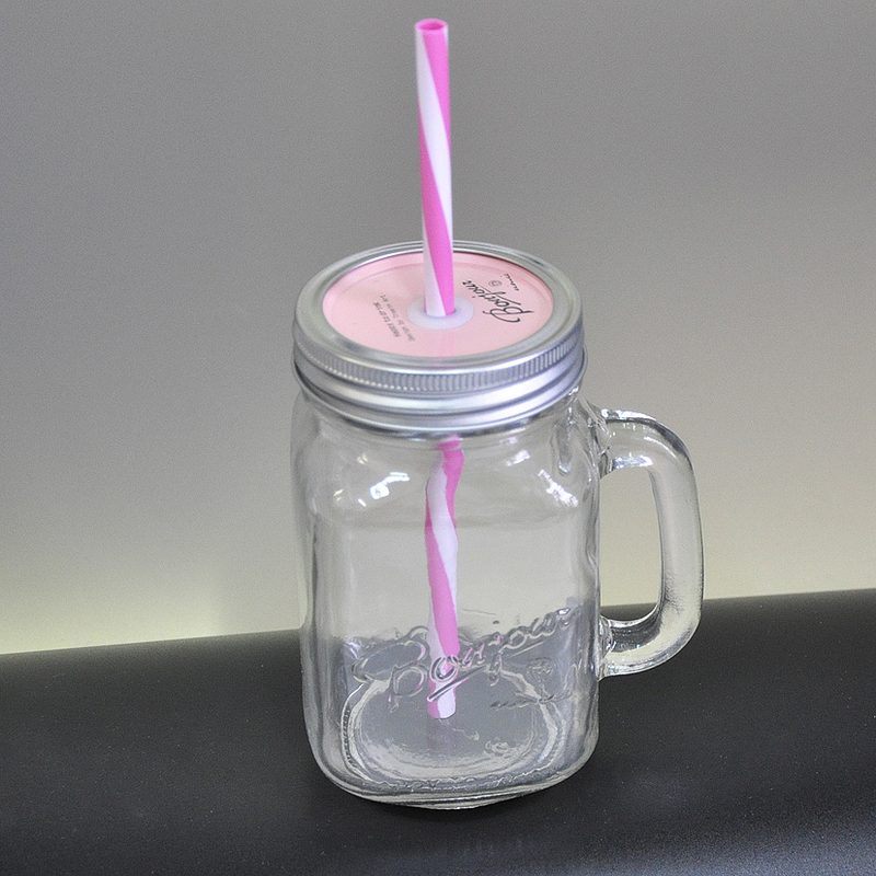Баночка Bonjor 500 мл/16 Oz Regular розовая - фото
