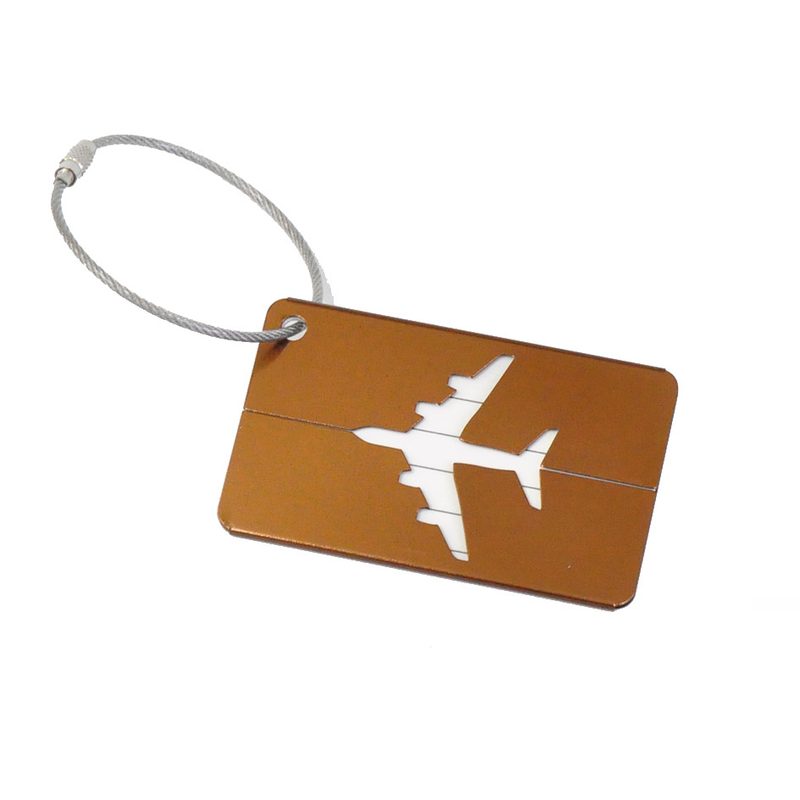 Бирка для багажа Metal Plane - фото