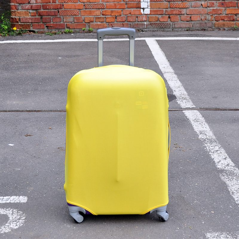 Чехол для чемодана Rainbow желтый - фото