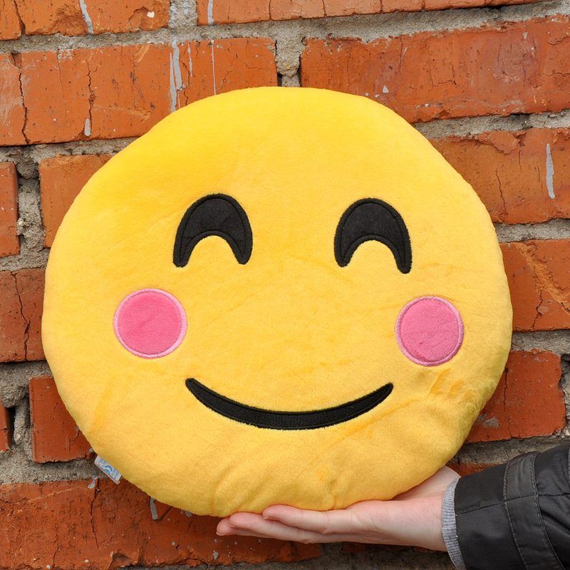Подушка Emoji Smiling Emoji 27 см - фото