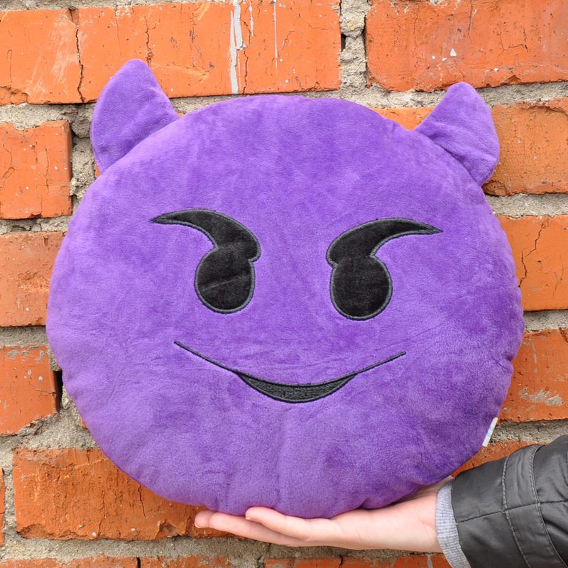 Подушка Emoji Devil Horns Emoji 27 см вид 2 - фото