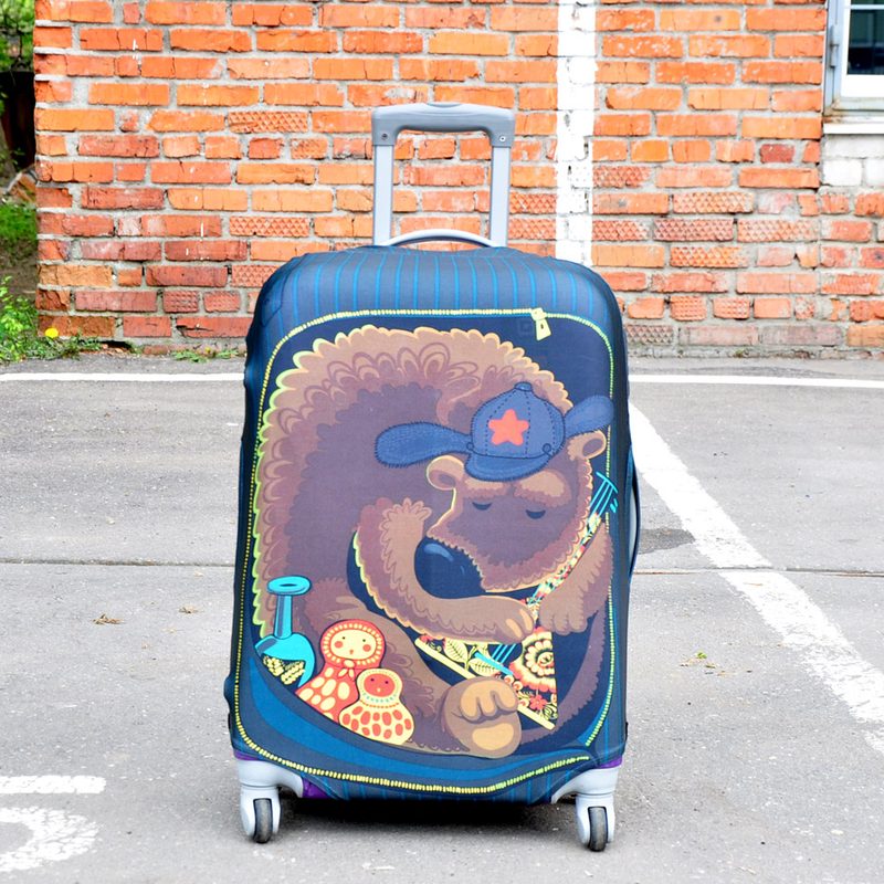 Чехол для чемодана Russian Bear - фото