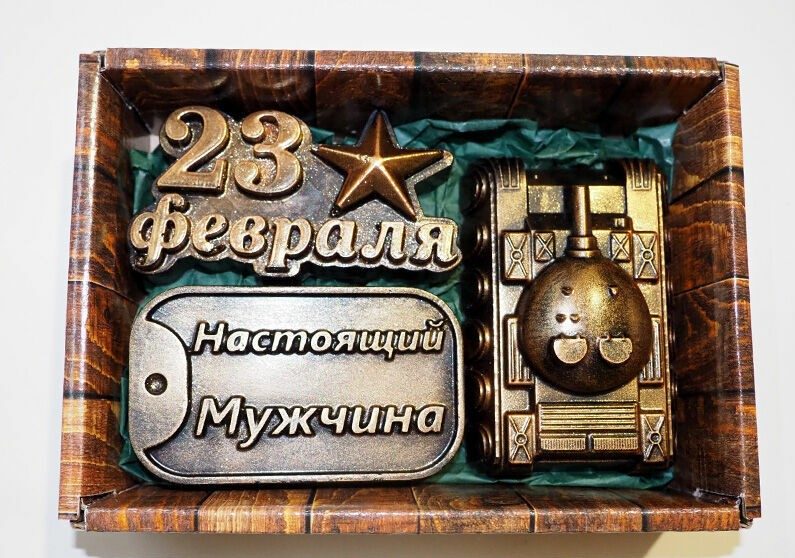 Набор мыла 23 февраля, Танк - фото
