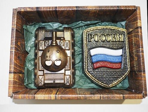 Набор мыла Шеврон и танк - фото