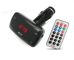 USB MP3 плеер FM трансмиттер с дисплеем и пультом ДУ - фото