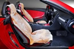 Меховые чехлы из мутона ШикCAR бежевый - фото