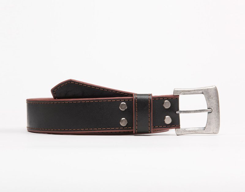 Черно-коричневый ремень Willson - фото