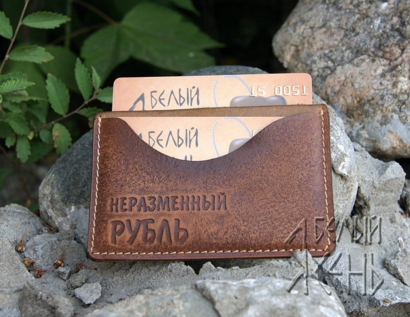 Футляр для пластиковых карт Неразменный рубль 07 04 02 - фото