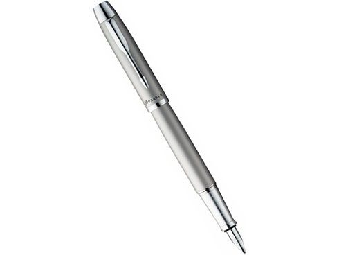 Перьевая ручка parker im metal, silver ct S0856200 - фото