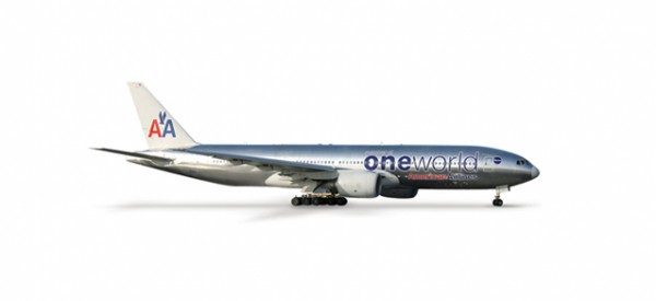 Самолет American Airlines® Boeing 777-200 One World 1/500 517553 - фото