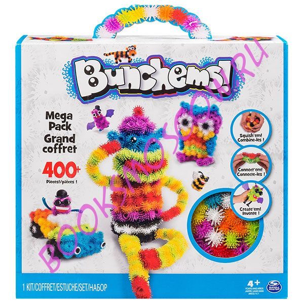 Bunchems MegaPack 400+ Чудо машинка вспыш в подарок! - фото