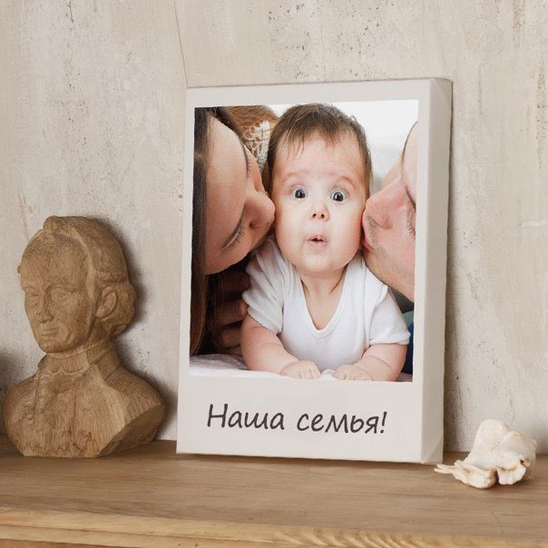 Ваши любимые семейные фотографии на холсте в стиле Polaroid. - фото