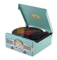 Ретро-проигрыватель Playbox San Remo PB-101 бирюзовый - фото