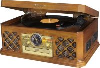 Проигрыватель HiFi Roadstar HIF-1690BT (винил+кассета+CD+MP3+FM+REC+BT) + игла - фото
