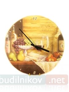 Настенные часы 30 см (Вино) - фото