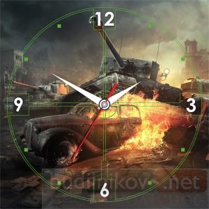 Настенные часы World of tanks 3 - фото