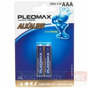Батарейки Samsung Pleomax Alkaline (LR03-AAA) (Упаковка 2 штуки) - фото