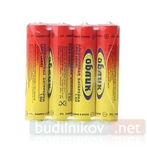 Батарейки Облик Alkaline (LR03-AAA) (Упаковка 4 штуки) - фото
