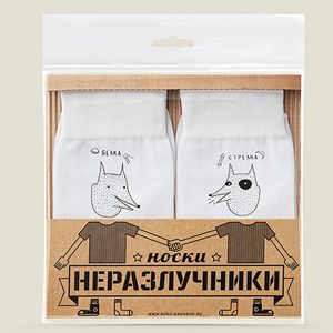 Носки   Неразлучники Белка и Стрелка - фото