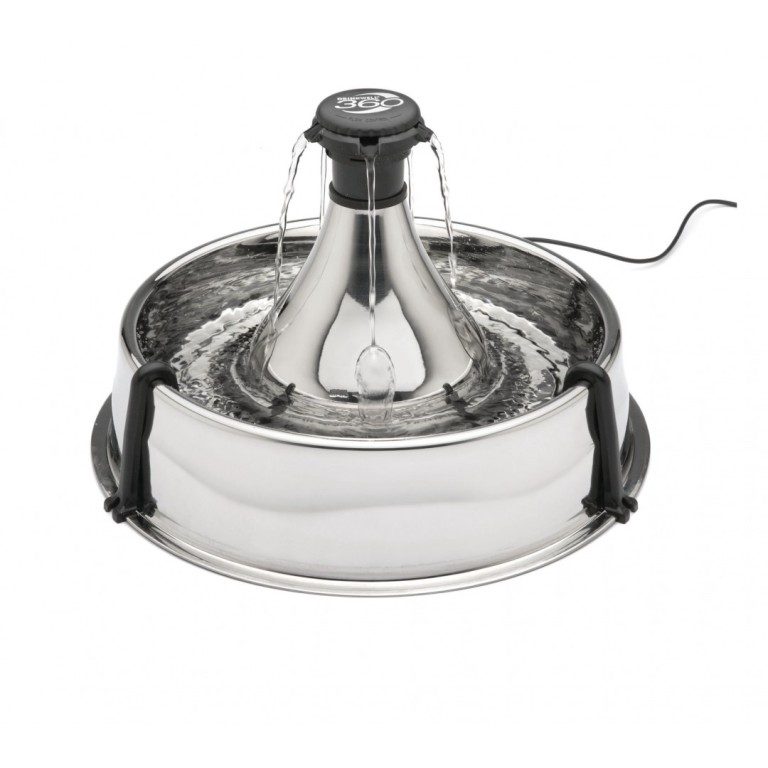 PetSafe Автопоилка для кошек Drinkwell 360 Stainless Steel Fountain 3,8л (сталь) - фото